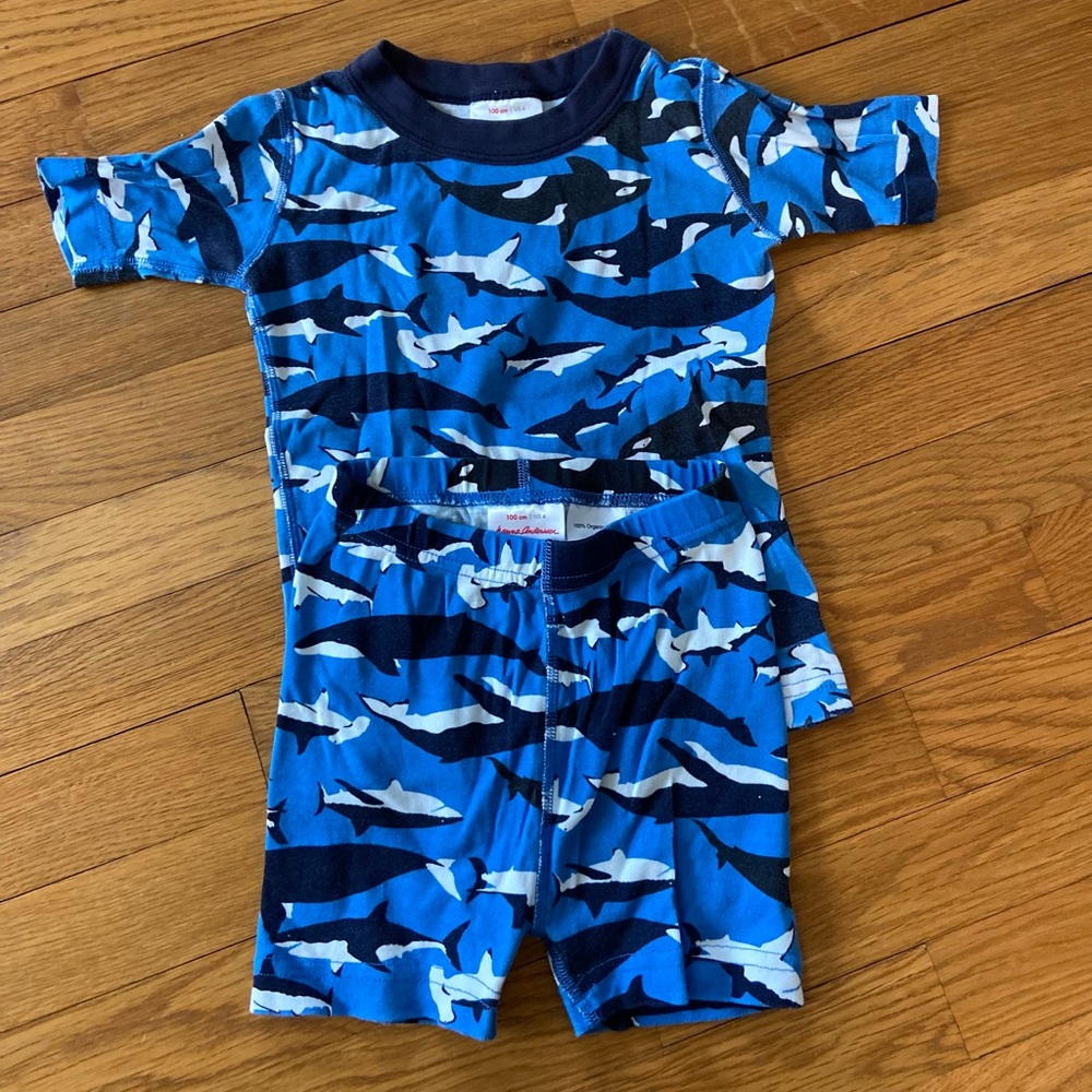 Size 4 Hanna Andersson short sleeve pajamas, EUC!